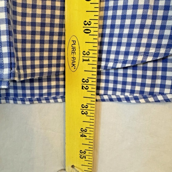 Vineyard Vines Men Large Blue White Plaid Long Sleeve Classic Fit Tucker Shirt - Picture 10 of 10